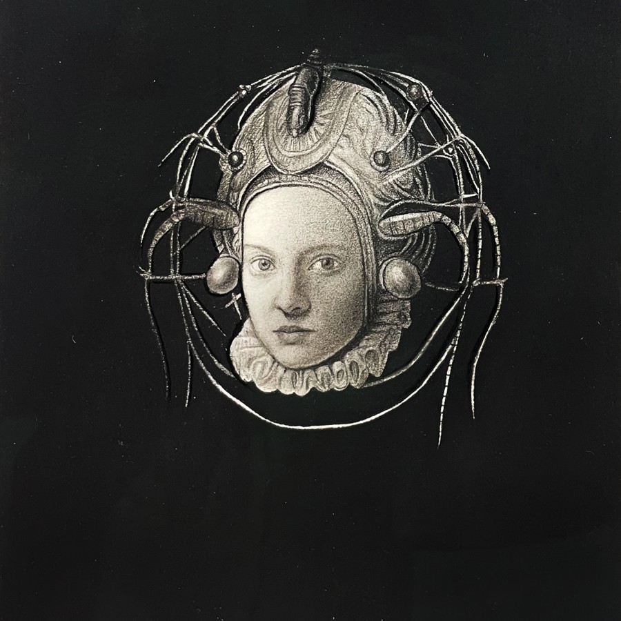 Эдит Бен Гида — Спасённое человечество VI, 2024 (масло на бумаге)