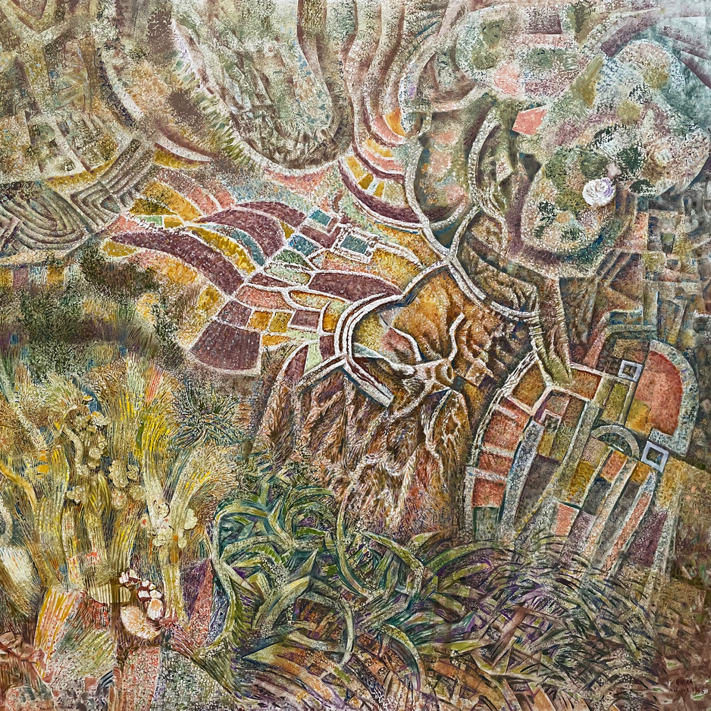 Никос Хацикириакос-Гика — Земля, 1966 (холст, масло)