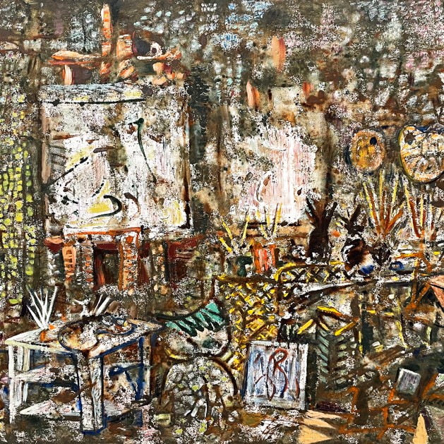 Никос Хацикириакос-Гика — Мастерская, 1960 (холст, масло) copy