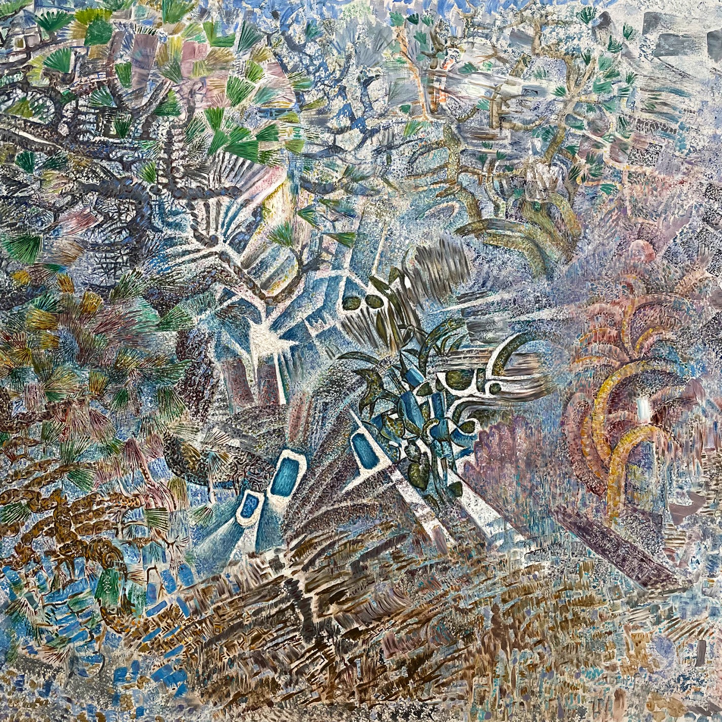 Никос Хацикириакос-Гика — Небо, 1966 (холст, масло)