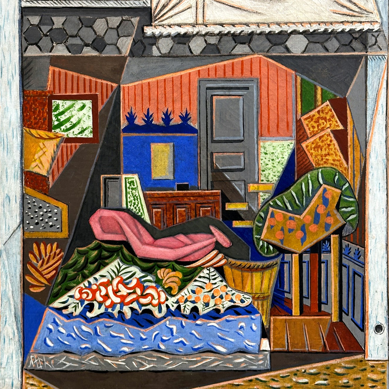 Никос Хацикириакос-Гика — Фруктовый магазин Аполлон, 1939 (холст, масло)