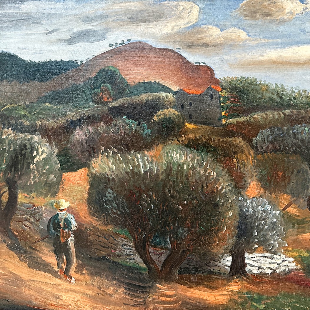 Димитриос Галанис — Охотник, 1924 (холст, масло)