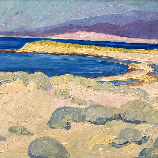 Константинос Малеас — Пейзаж у моря, 1918-1920 (холст, масло)