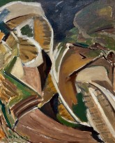 Яннис Митаракис — Санторини, 1958 (холст, масло)