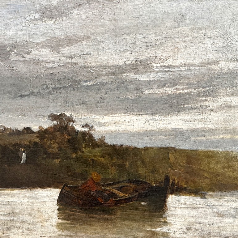 Константинос Воланакис — Река, 1870-1875 (холст, масло)