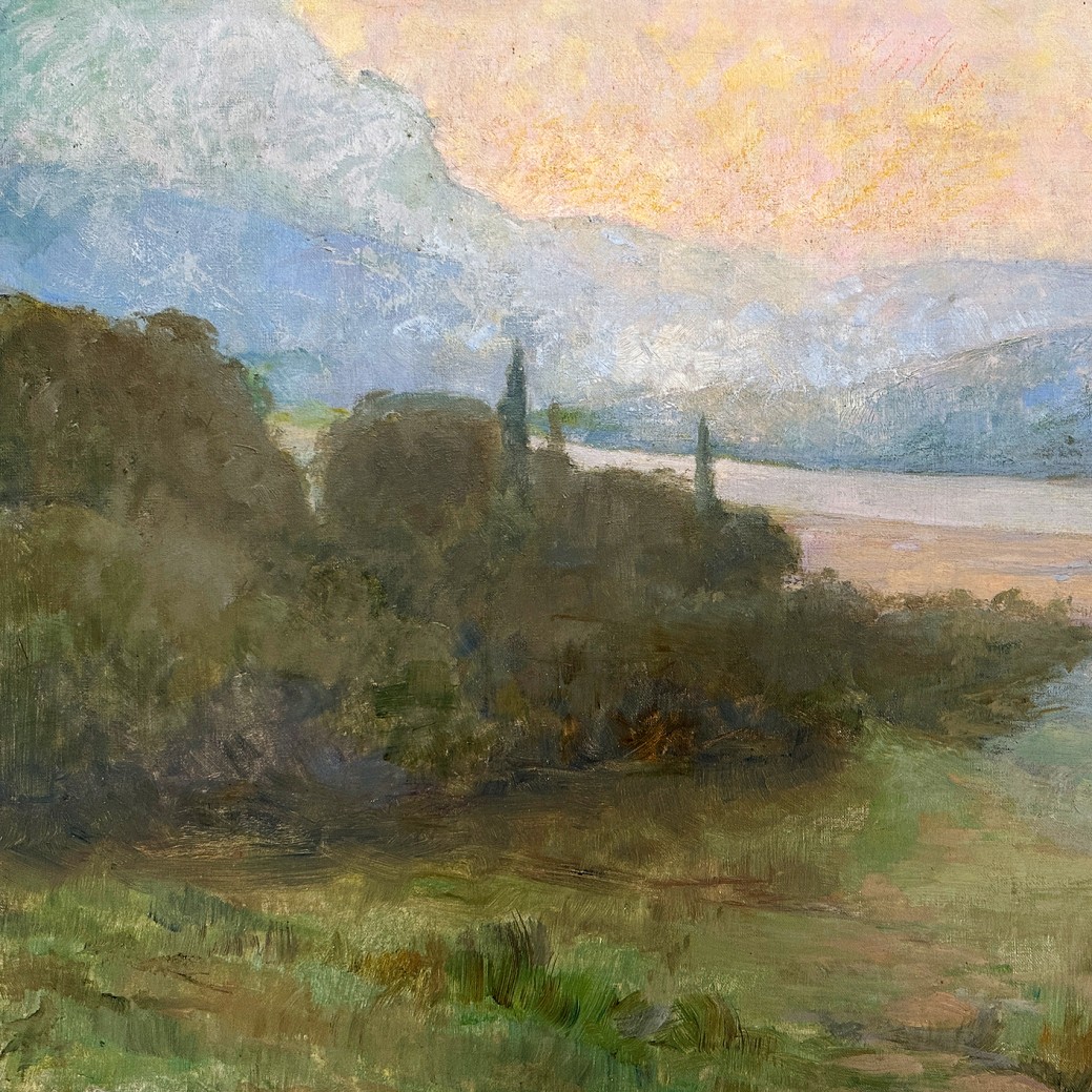 Одиссей Фокас — Пейзаж (холст, масло, пастель)