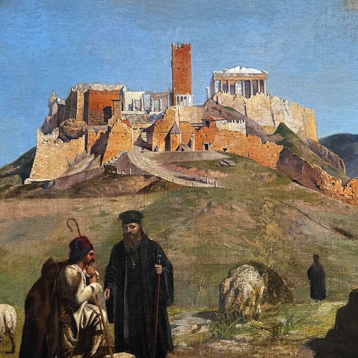 Рафаэлло Чеколи — Акрополь, 1853 (холст, масло)
