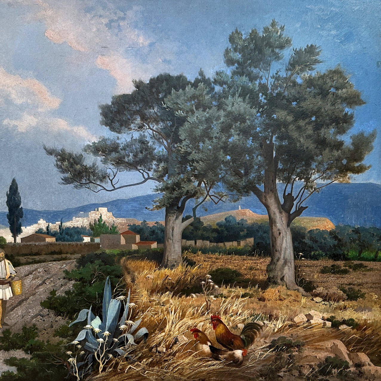 Стефанос Ланца — Священный путь (картон, масло)