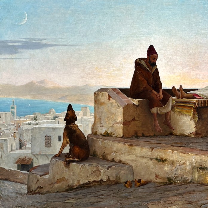 Теодорос Раллис — Бдение по паше Танжерскому, 1884 (холст, масло)
