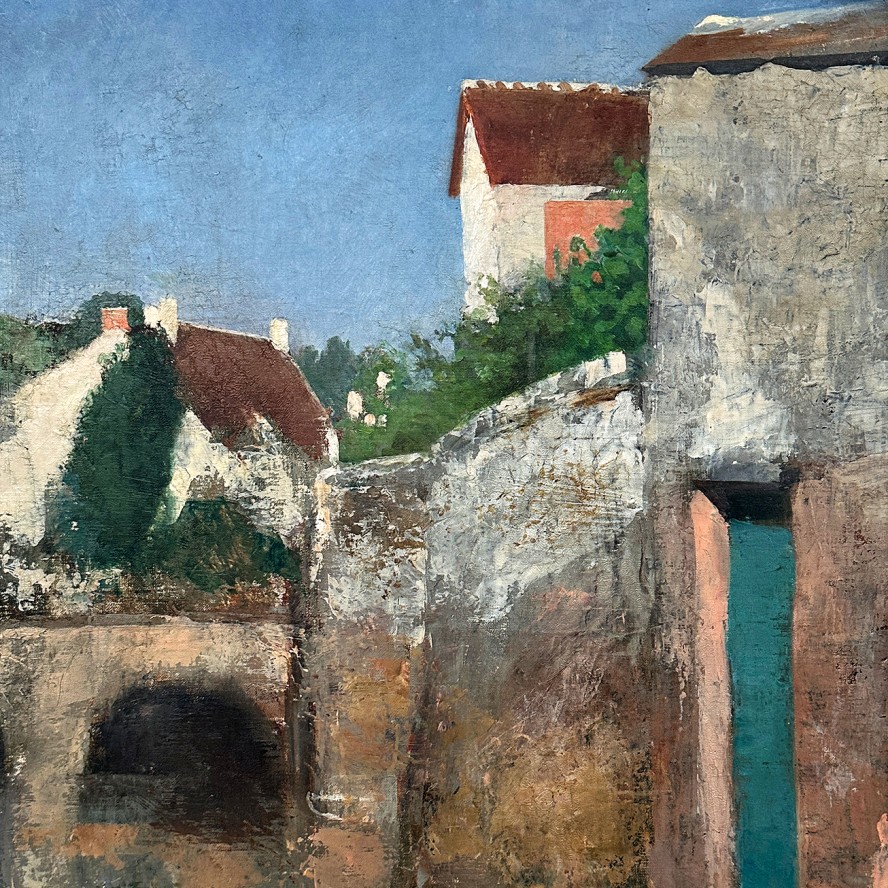 Яковос Ризос — Дома нга канале, 1900 (холст, масло)