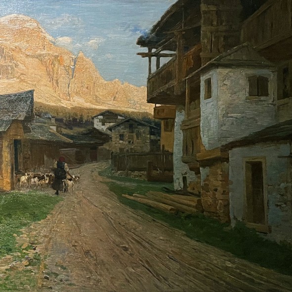 Гульельмо Чарди — Гора Чиветта (холст, масло), 1896