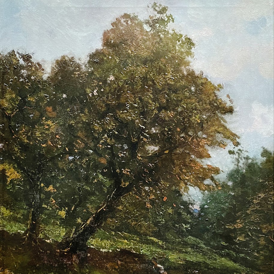 Лоренцо Жиньус — Тропа в лесу, 1894 (холст, масло)