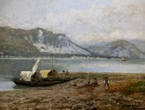 Филиппо Каркано — В середине зимы (Зима в Энгадине), 1909 (холст, масло) Фрагмент