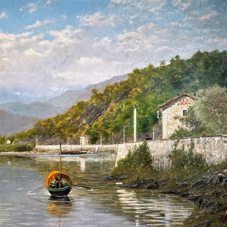 Франческо Гнекки — Фондо Точе. Озеро Маждоре, 1884 (холст, масло)