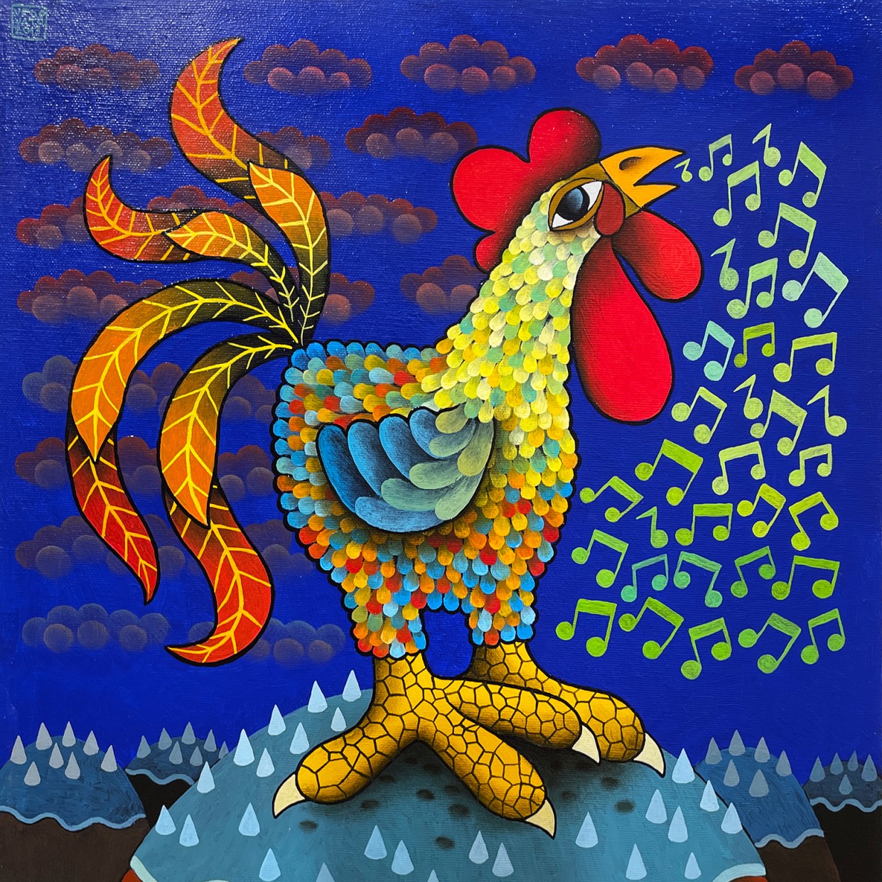 Гвидо Ведовато — Ночная песня, 2013 (холст, масло)