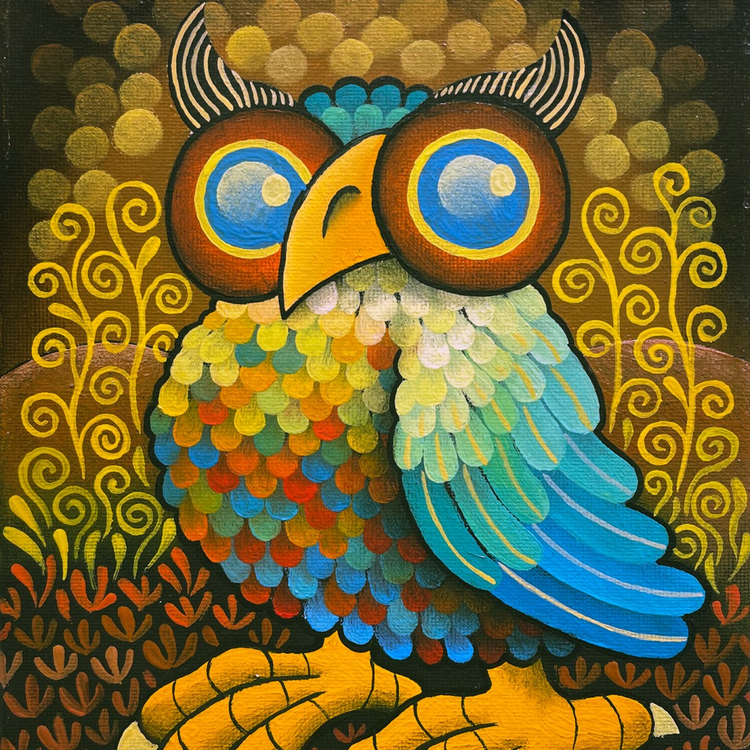 Гвидо Ведовато — Сова, 2022 (холст, масло)