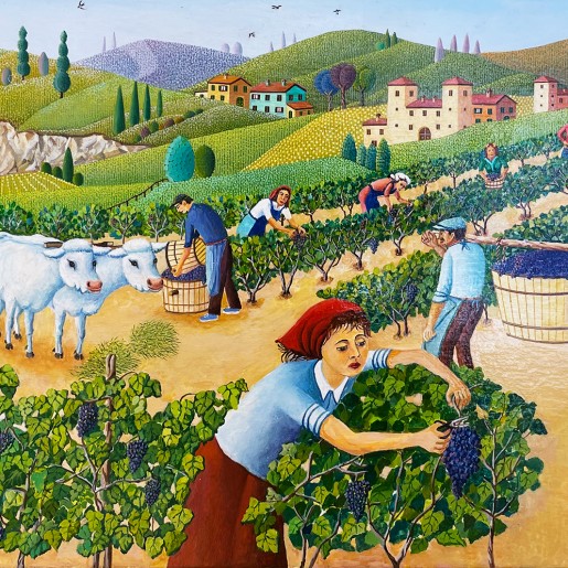 Джованни Галли — Сбор винограда в марте, 2014 (холст, масло)