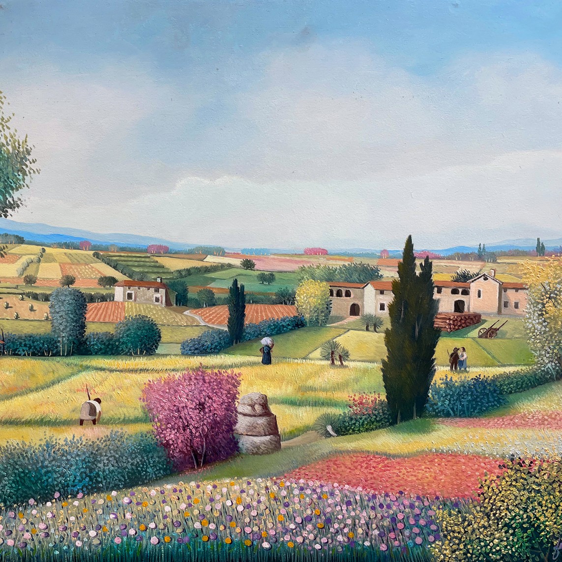 Франческо Майоло — Летний пейзаж, 2005 (холст, масло)