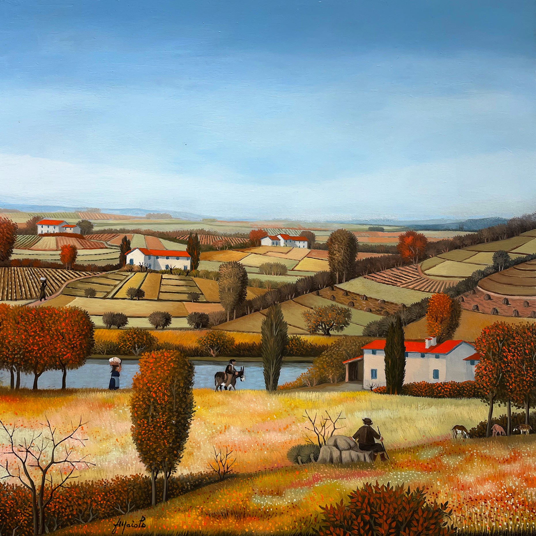 Франческо Майоло — Осенний пейзаж, 2008 (холст, масло)