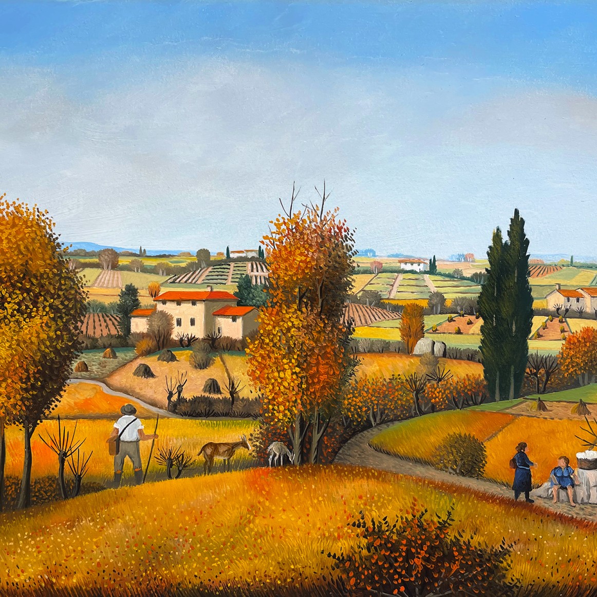 Франческо Майоло — Шеферд осенью, 2005 (доска, масло)