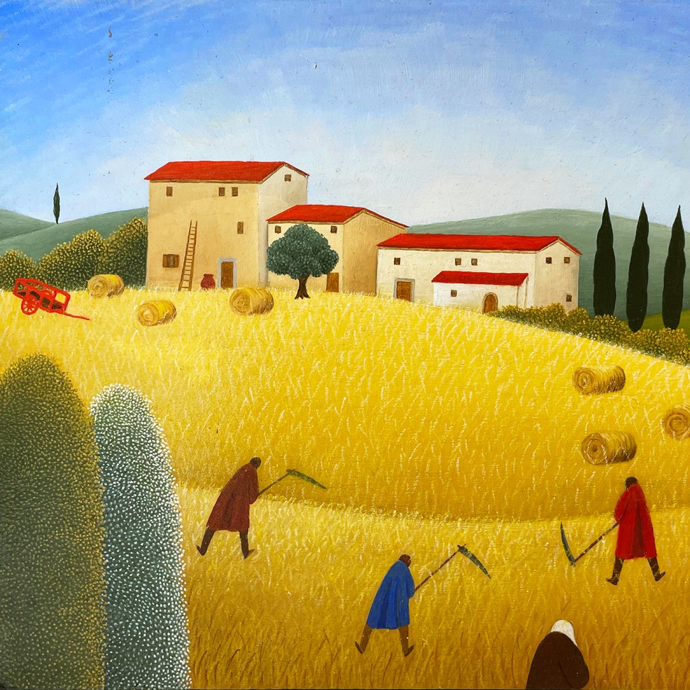 Чезаре Нови — Тосканский урожай, 2022 (доска, масло)