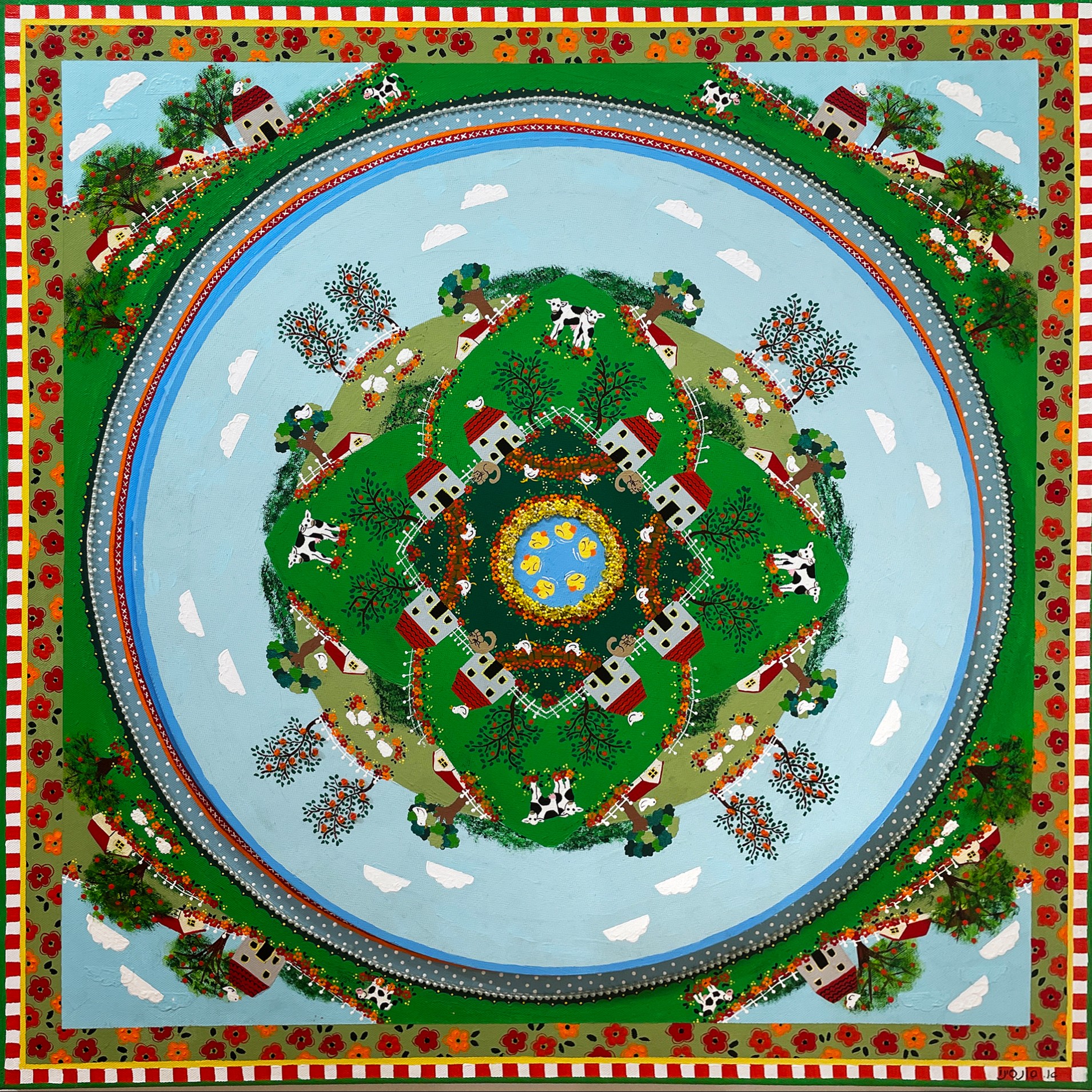 Авива Сонсиино — Сквер Утиный пруд, 2014 (смешанная техника)