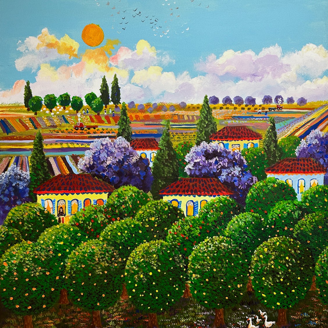 Галя Рон — Сады Реховота, 2023 (холст, акрил)