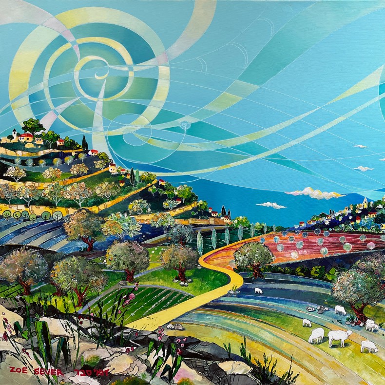 Зоя Север — Холмы Иерусалима, 2023 (холст, масло, акрил)