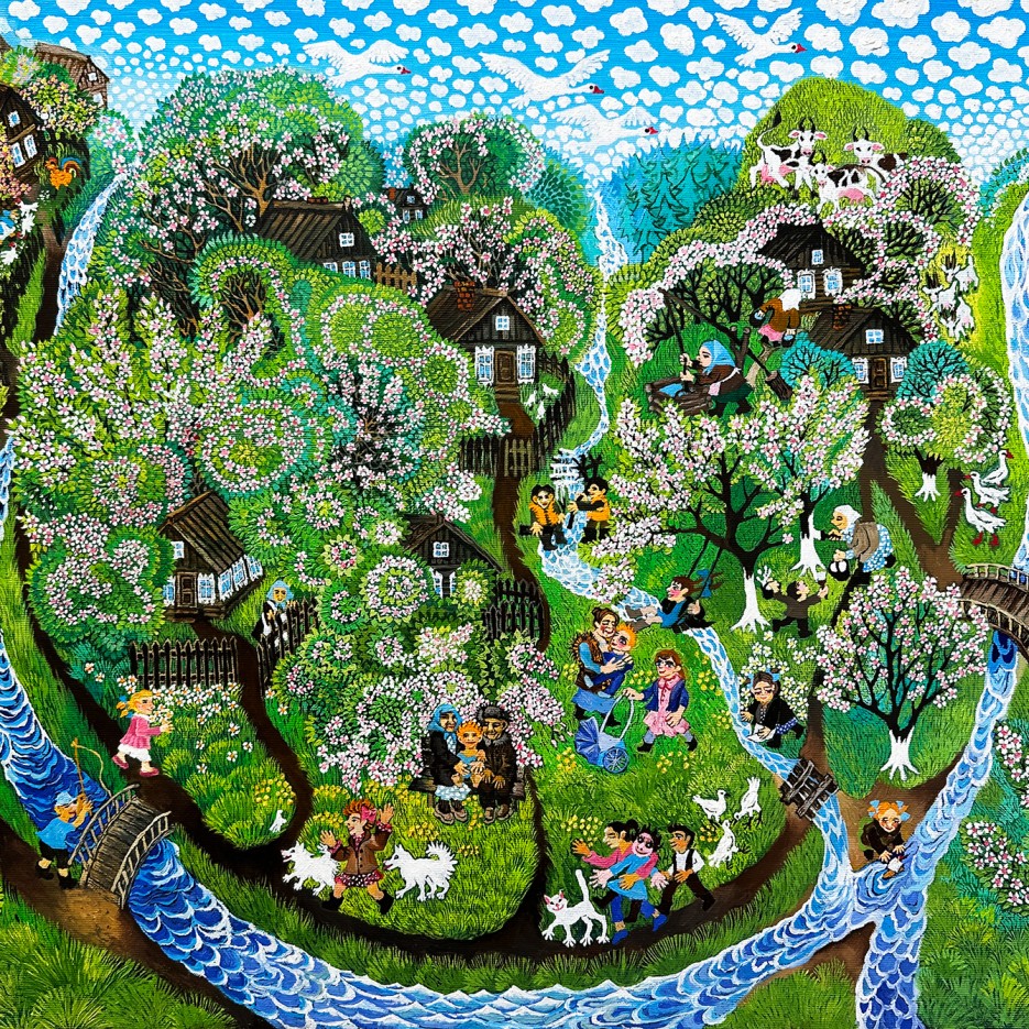 Ольга Керцнер — Цветение, 2023 (холст, масло)