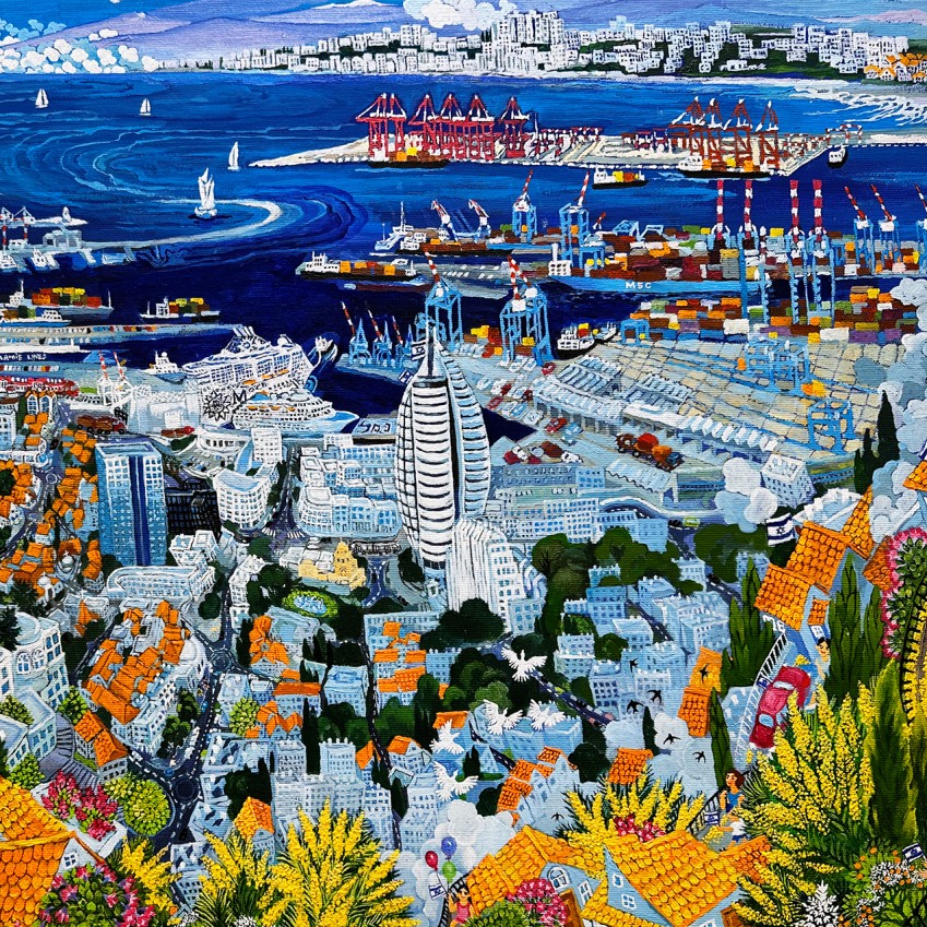 Ольга Керцнер — Я люблю Хайфу, 2023 (холст, масло)