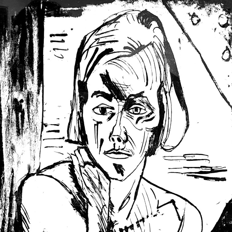 Эрих Хекель — Девушка, 1914-19 (литография)