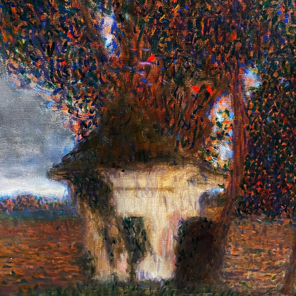 Большой тополь II (Перед бурей), 1902 (холст, масло), фрагмент. Музей Леопольда, Вена