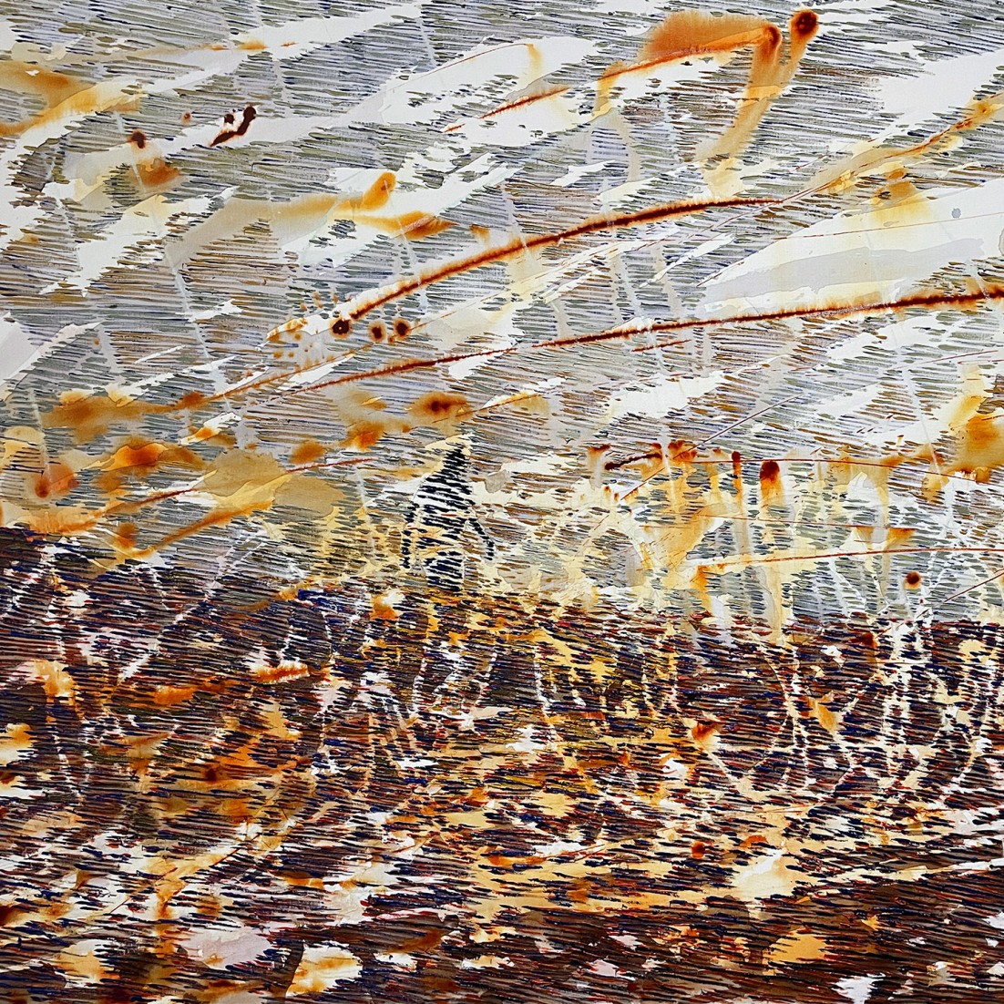 Майя Коэн Леви — Граница, 2022 (холст, масло, жидкий акрил)