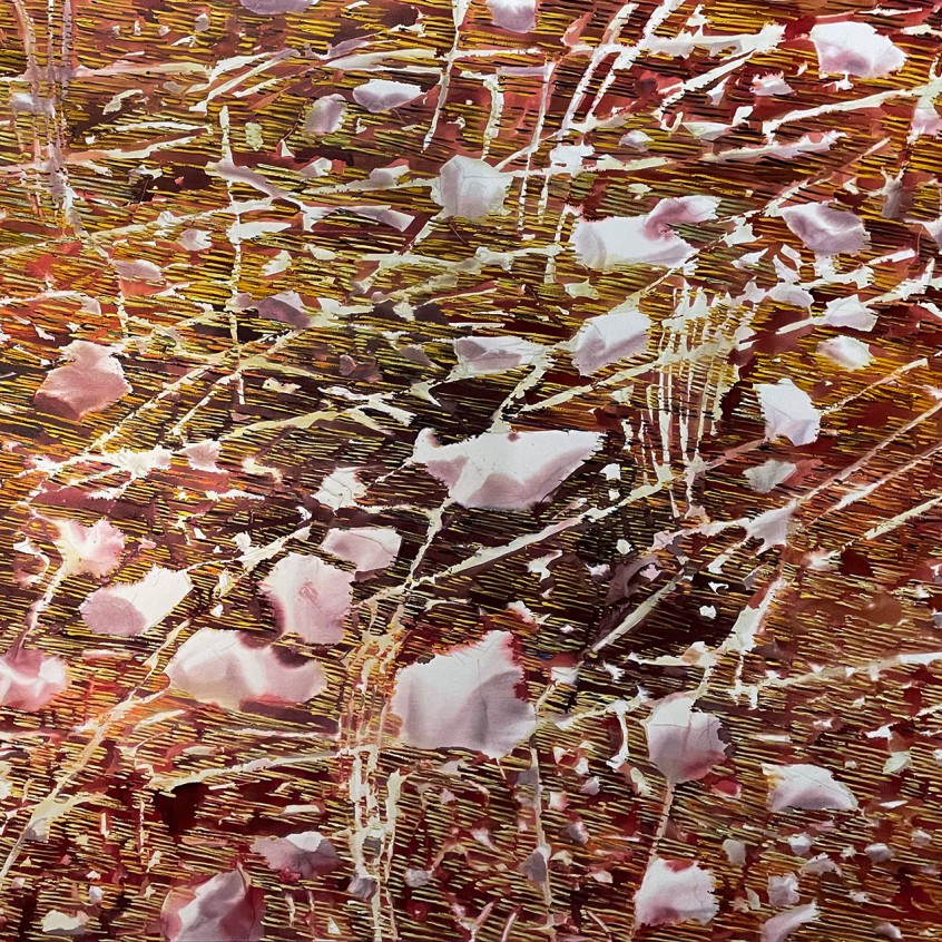 Майя Коэн Леви — Поле D3 из серии 'Поля', 2021 (холст, масло, жидкий акрил)