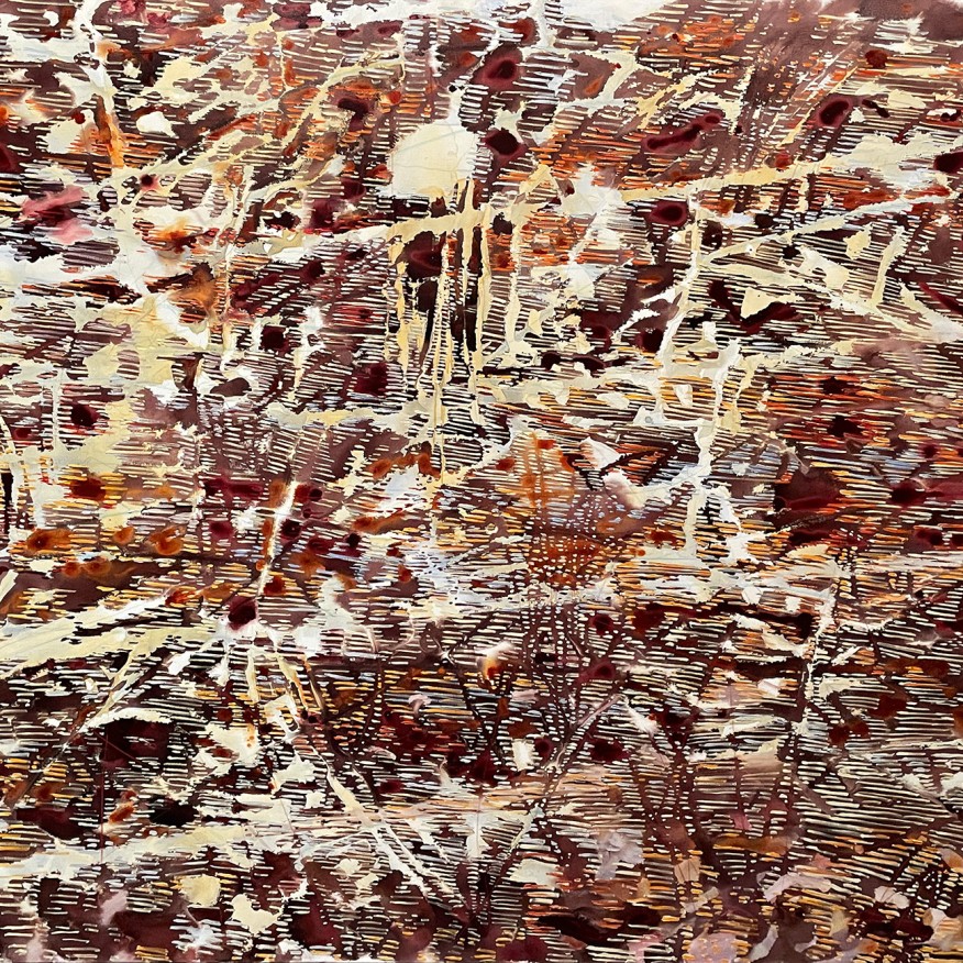 Майя Коэн Леви — Поле D5 из серии 'Поля', 2022 (холст, масло, жидкий акрил)