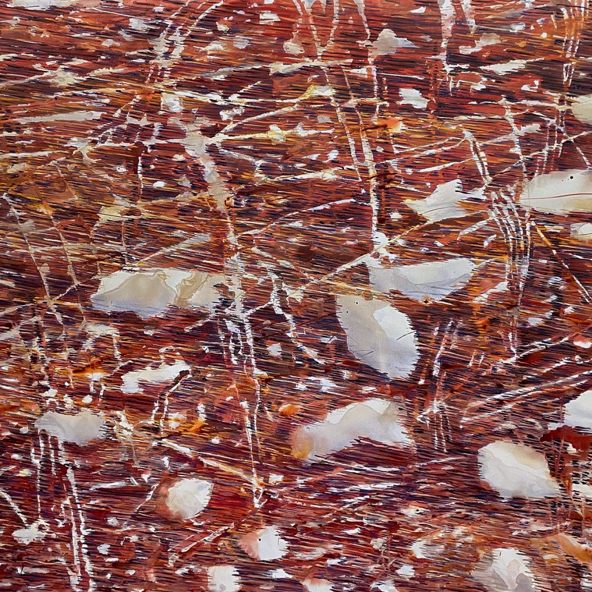 Майя Коэн Леви — Поле D7 из серии 'Поля', 2021 (холст, масло, жидкий акрил)