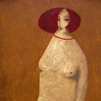 Володимир Макаренко — Дама с ракеткой, 1985 (холст, акрил)