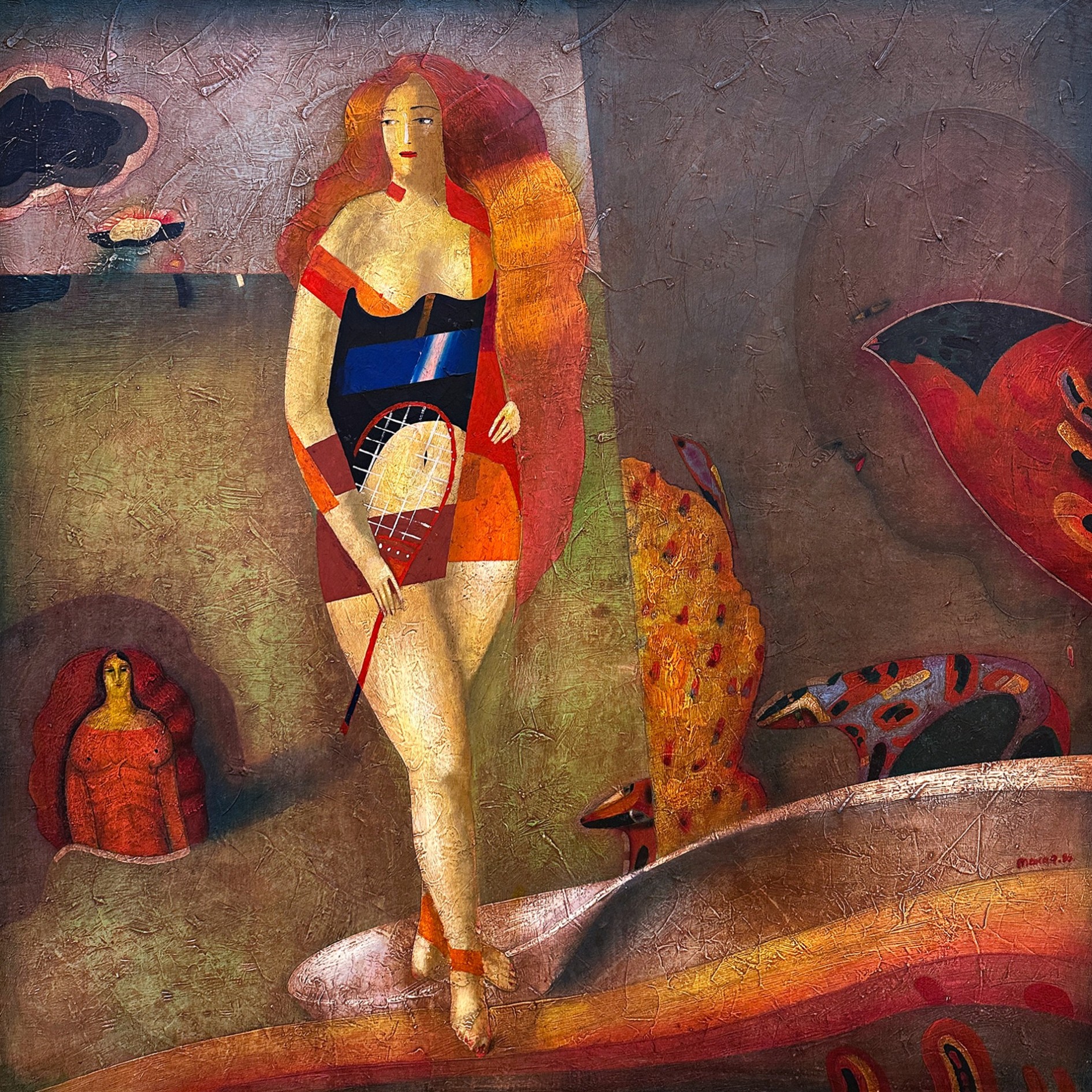 Володимир Макаренко — Благовещение, 1986 (холст, акрил)