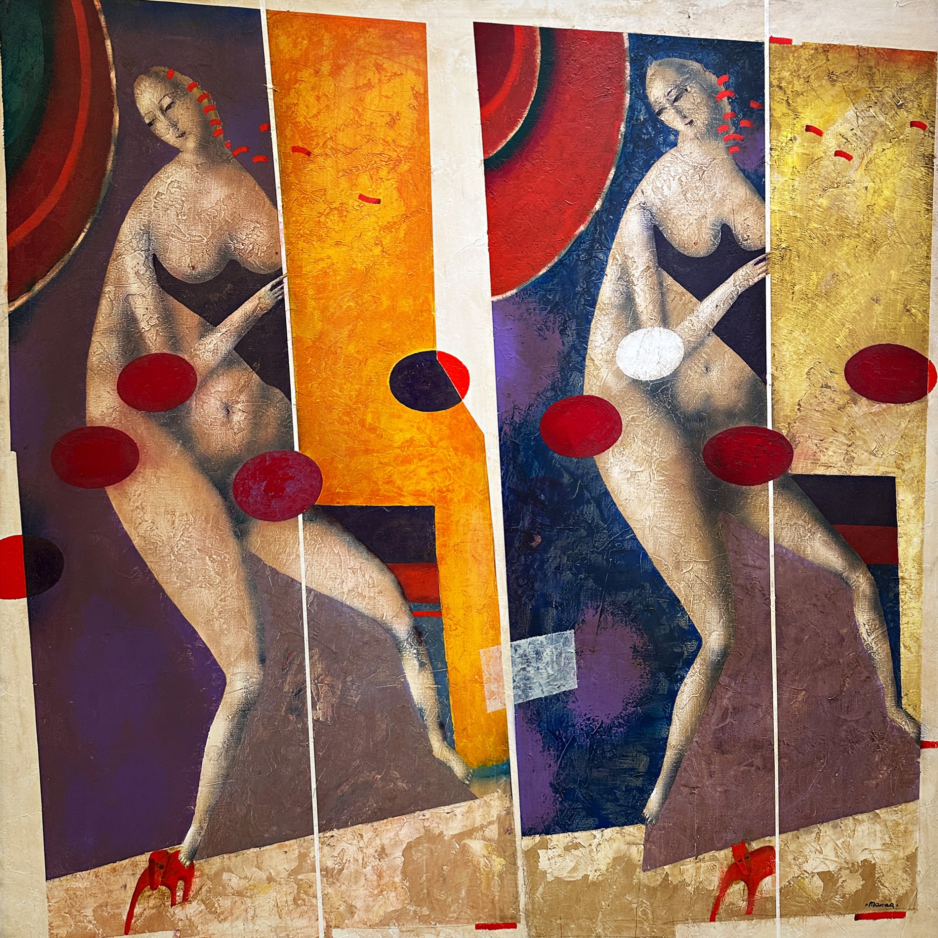 Володимир Макаренко — Мади. Париж, 1986 (холст, акрил)