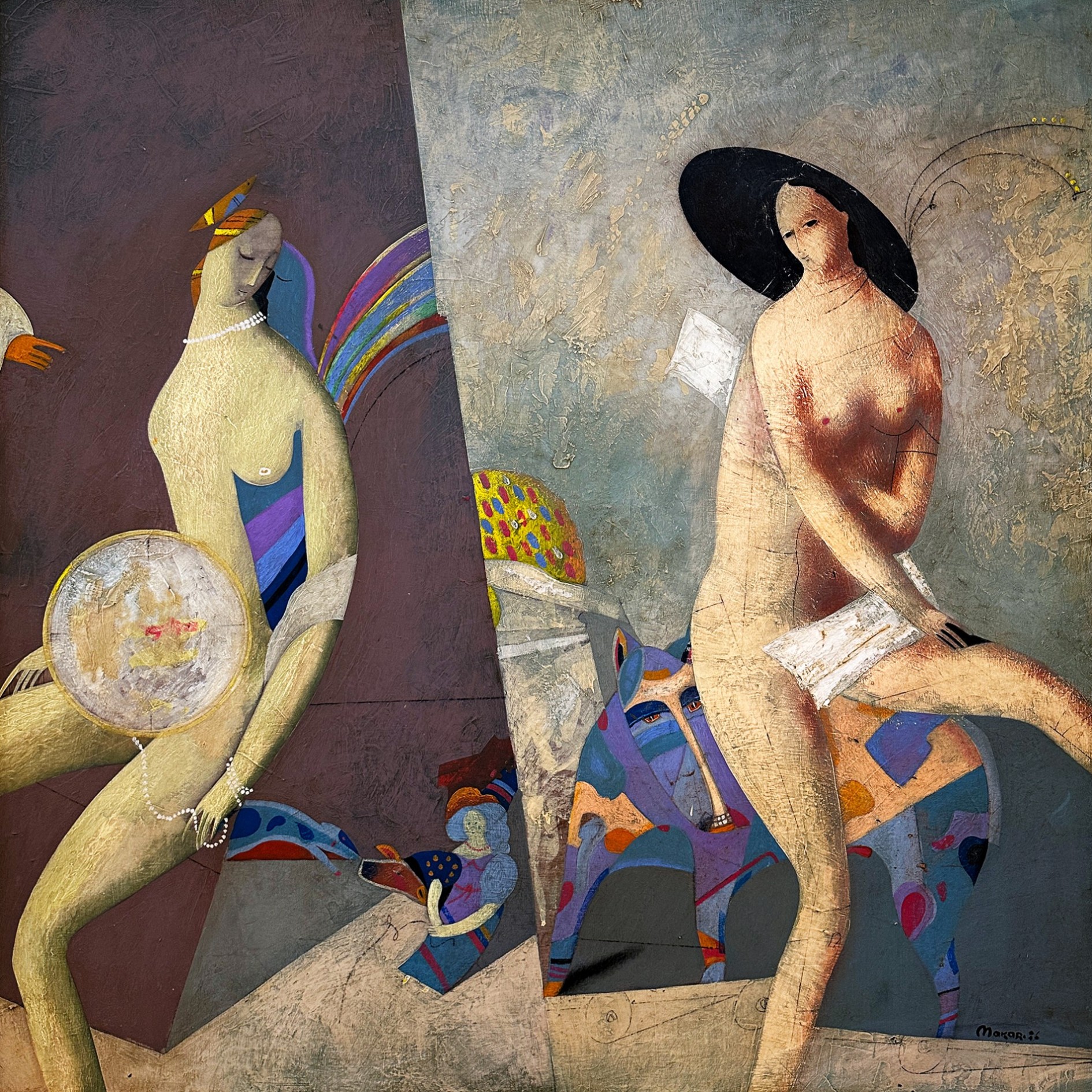 Володимир Макаренко — Таинственный сон, 1986 (холст, акрил)