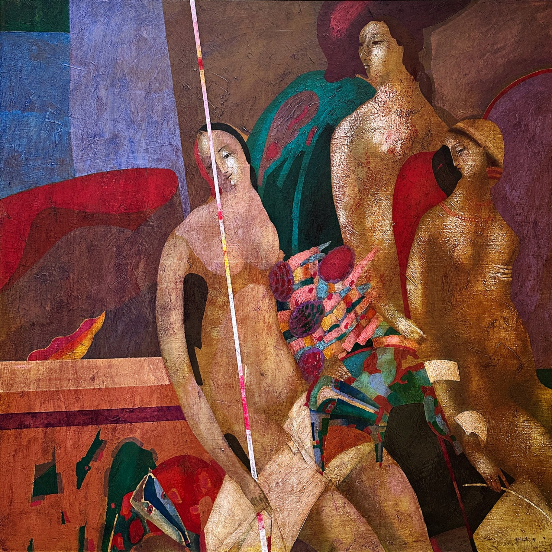 Володимир Макаренко — Троица, 1988 (холст, акрил)