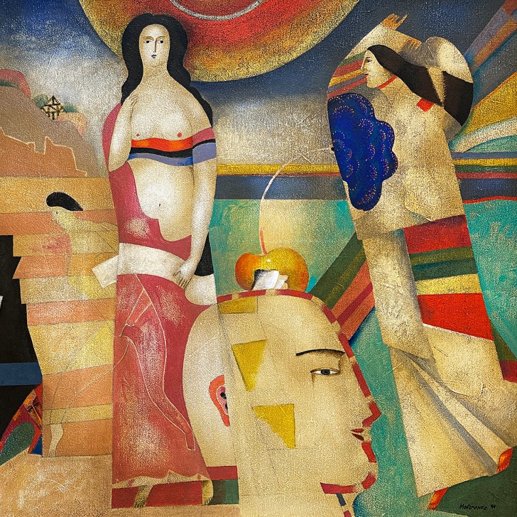 Володимир Макаренко — Женские персонажи, 1994 (смешанная техника)