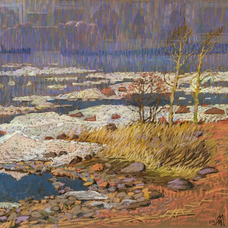 Масленникова Мария — Апрель (бумага, пастель), 2019