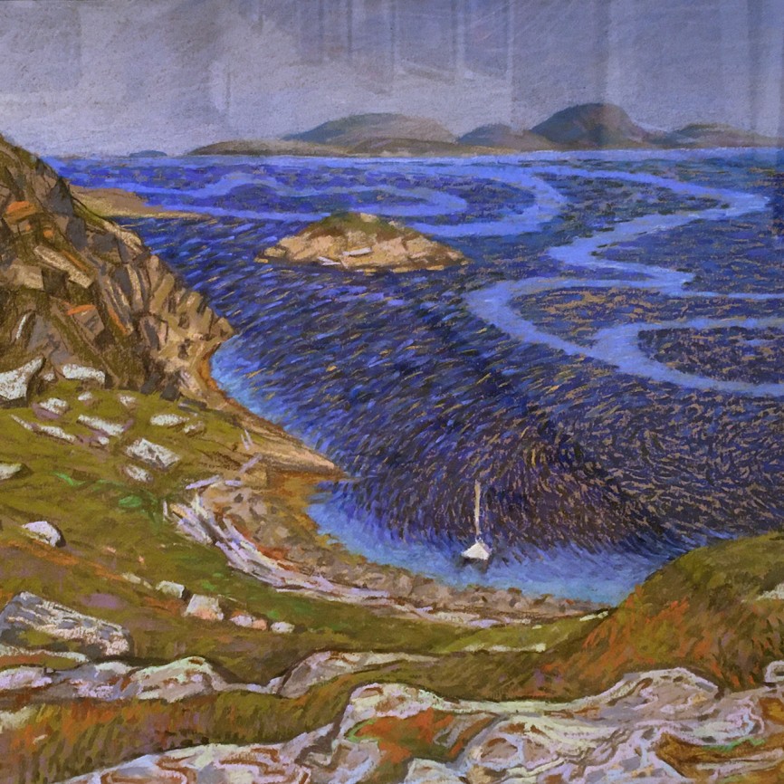 Масленникова Мария — Белое море, острова (бумага, пастель), 2018