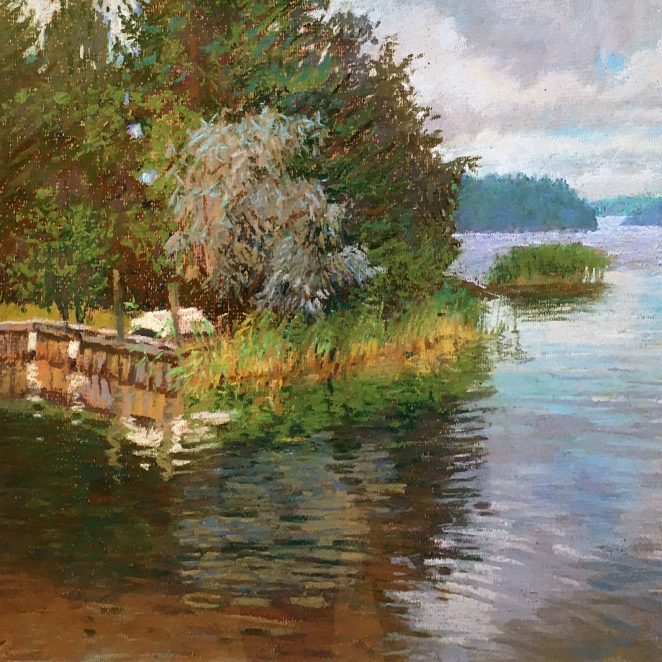 Масленникова Мария — Кратковременные дожди, Финляндия (бумага, пастель), 2015
