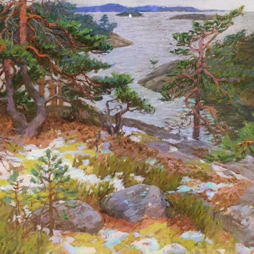 Масленникова Мария — Олений остров, Финляндия (бумага, пастель), 2015