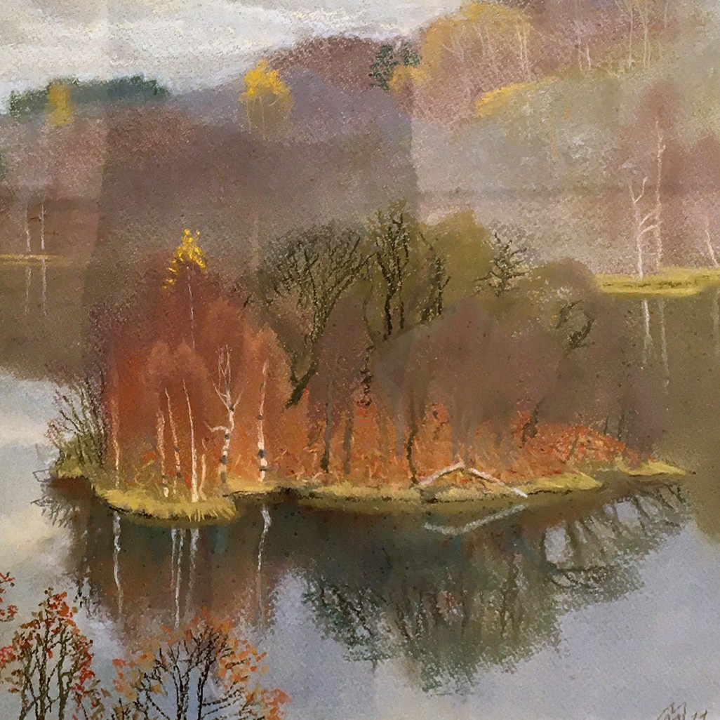 Масленникова Мария — Хеппоярви, Токсово. Поздняя осень (бумага, пастель), 2011