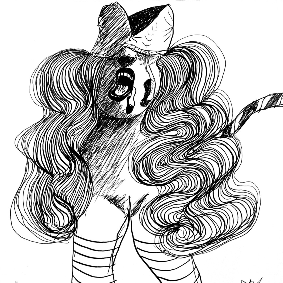 Пинхас Бурштын (Марьян) — Без названия, 1977 (чернила, писчая бумага)