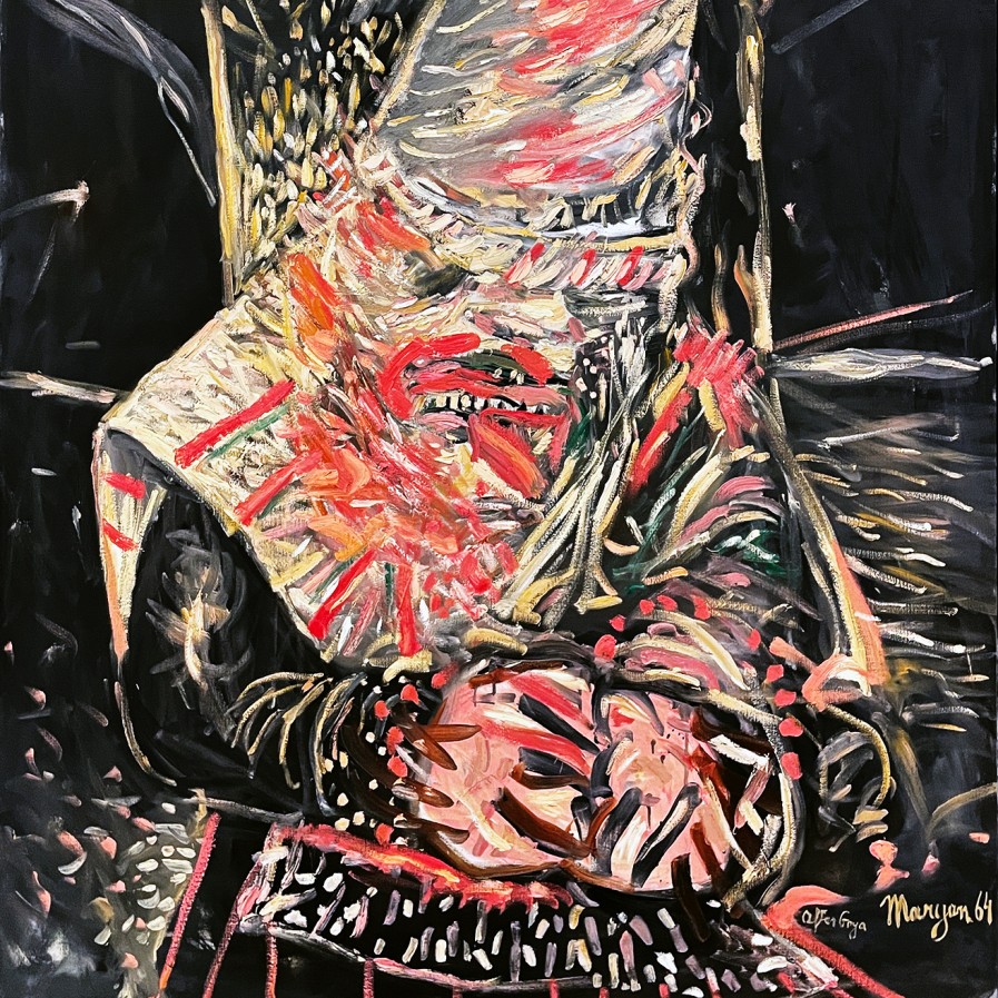 Пинхас Бурштын (Марьян) — В духе Гойи, 1964 (холст, масло)