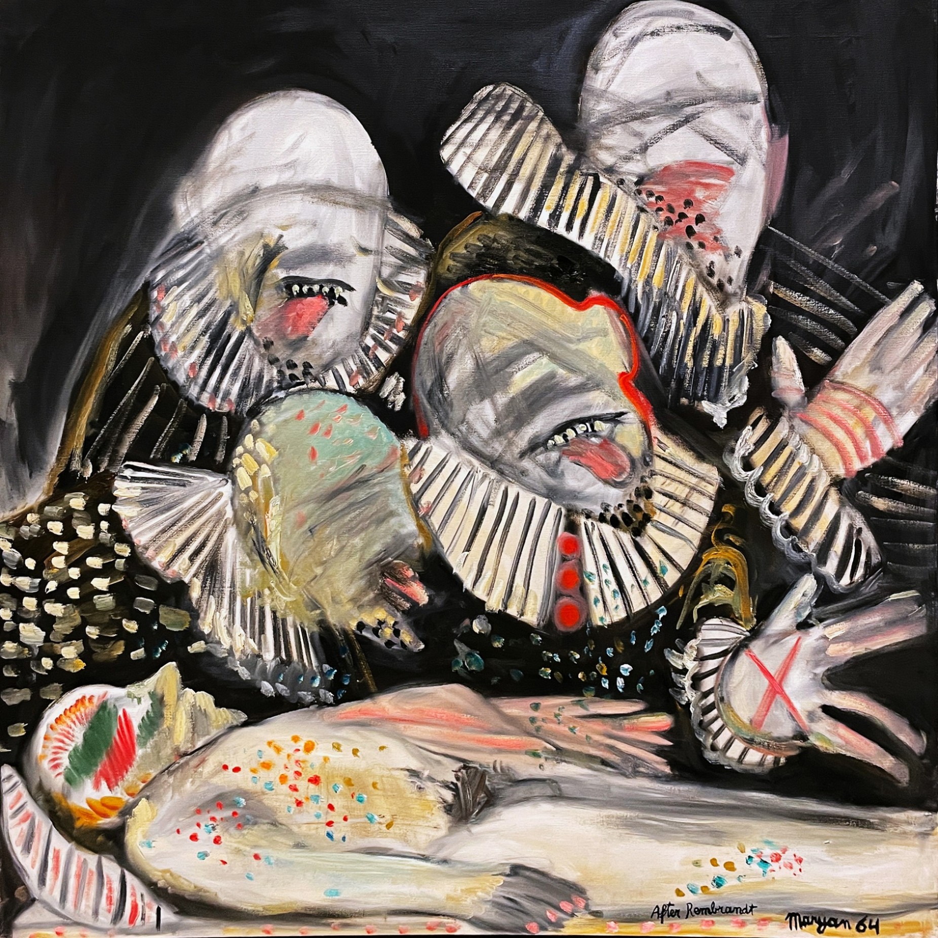 Пинхас Бурштын (Марьян) — В духе Рембрандта, 1964 (холст, масло)